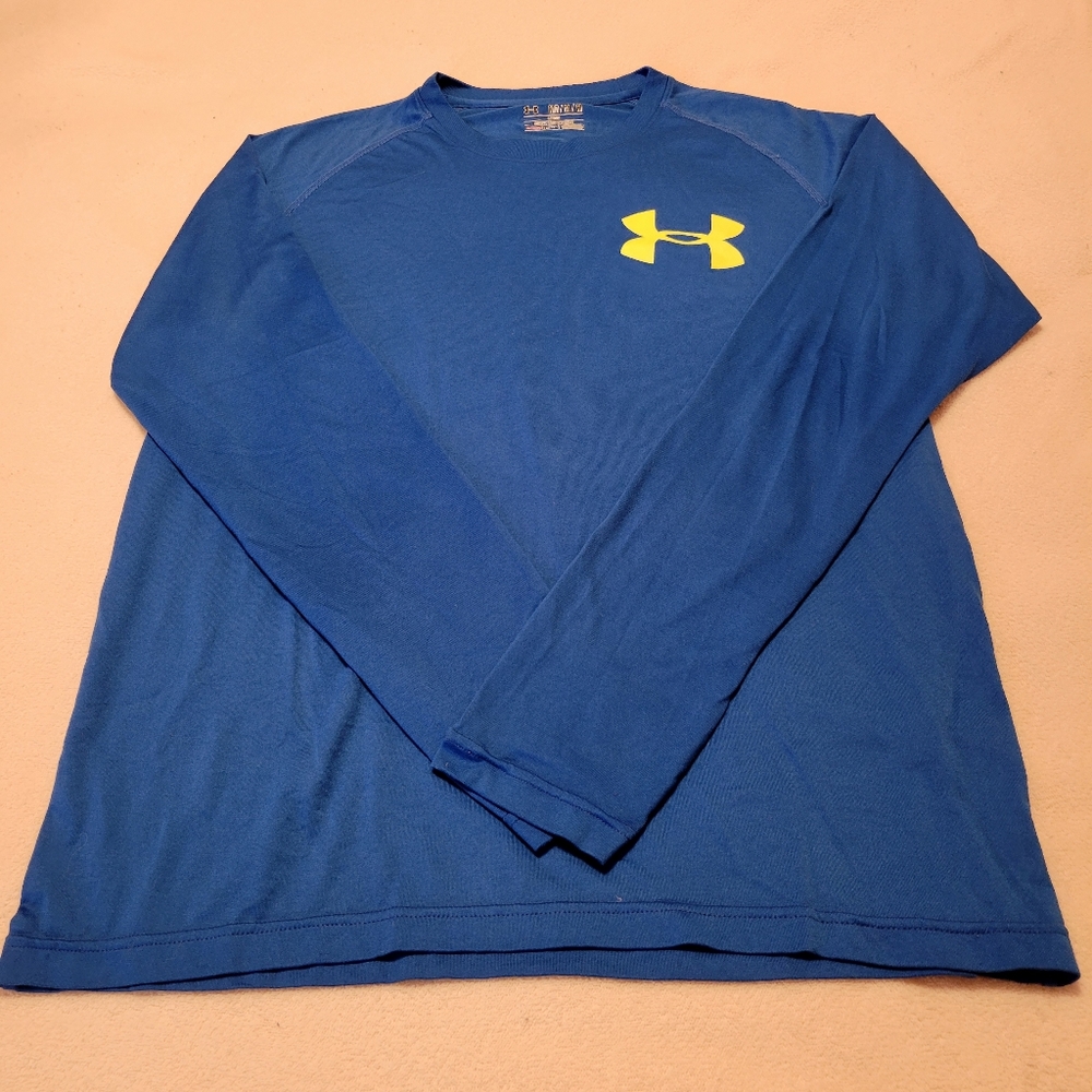 Under Armour blue long sleeve shirt, loose fit, medium